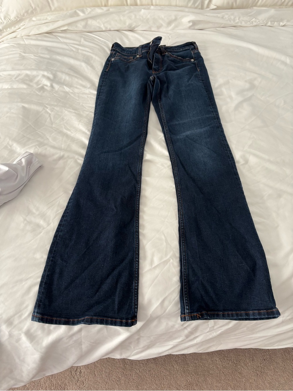 Like New!! H&M Dark Blue Flared Jeans